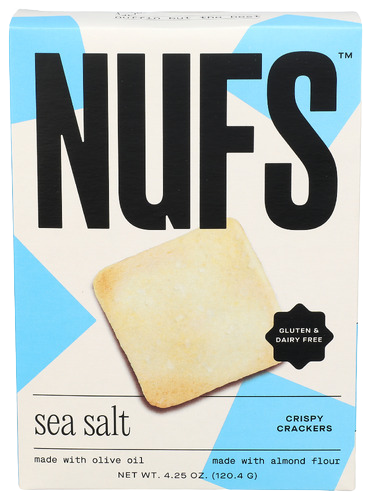Nufs Sea Salt Crackers - 4.25 OZ