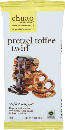 Pretzel Toffee Twirl Chocolate Bar - 2.8 OZ