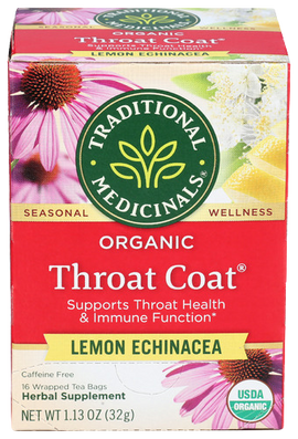Organic Lemon Echinacea Throat Coat Tea - 16 BG