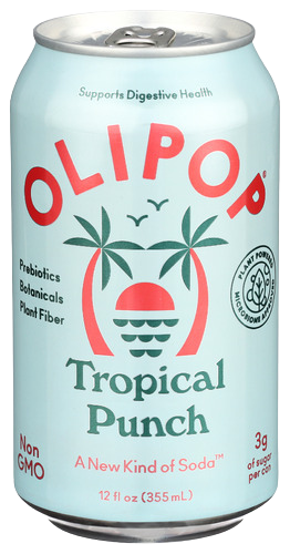 Olipop Tropical Punch Sparkling Tonic - 12 FO