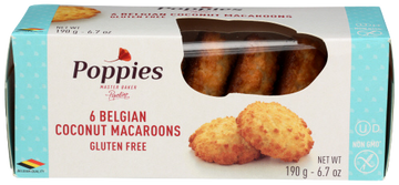 Poppies Belgian Coconut Macaroons - 6.7 OZ