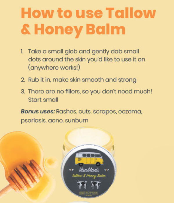 VanMan's Tallow & Honey Balm 2 oz