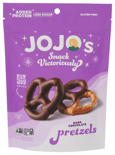 Jojos Dark Chocolate Covered Pretzels - 3 OZ