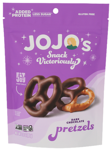 Jojos Dark Chocolate Covered Pretzels - 3 OZ