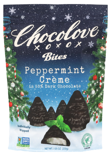 Chocolove Dark Chocolate Peppermint Creme Bites - 7.05 OZ