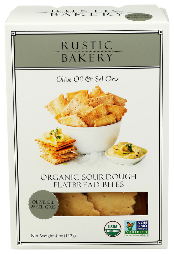 Rustic Bakery Olive Oil Flatbread Bites - 4 OZ
