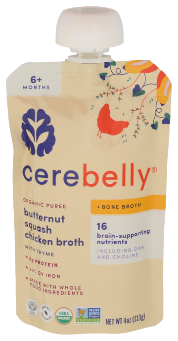 Cerebelly Butternut Squash & Chicken Broth - 4 OZ
