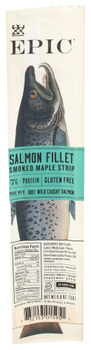 Smoked Maple Salmon Fillet Strip - 0.8 OZ