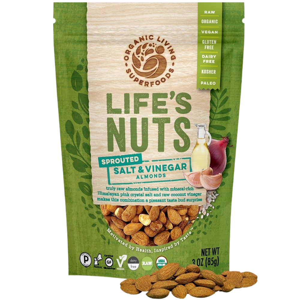 Organic Raw Sprouted Salt & Vinegar Almonds