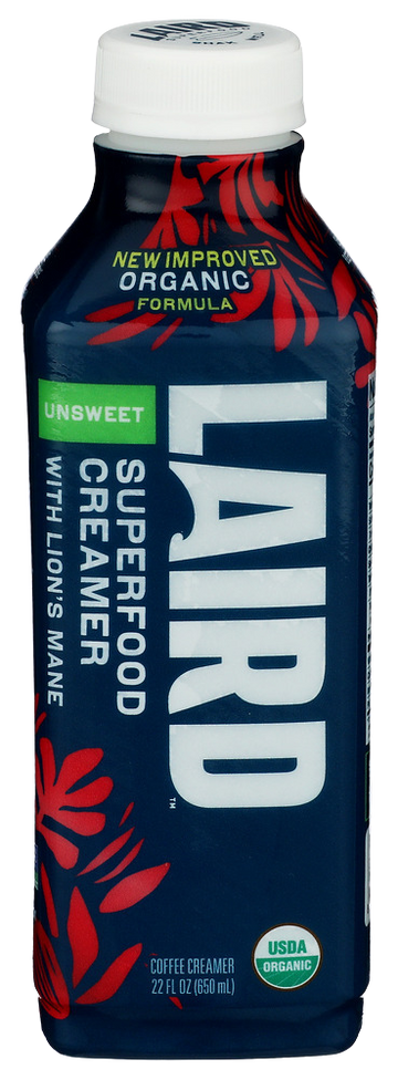 Laird Organic Unsweet Superfood Creamer - 22 FO