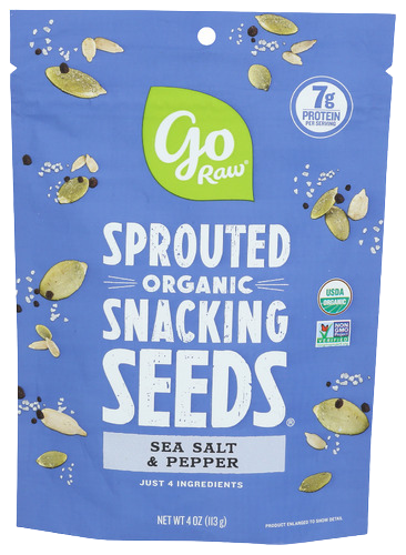 Go Raw Sea Salt & Pepper Sprouted Snacking Seeds - 4 OZ