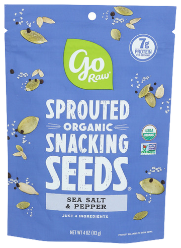 Go Raw Sea Salt & Pepper Sprouted Snacking Seeds - 4 OZ