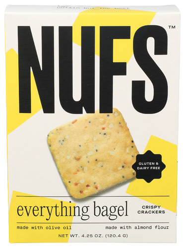 Nufs Everything Bagel Crackers - 4.25 OZ