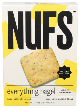 Nufs Everything Bagel Crackers - 4.25 OZ