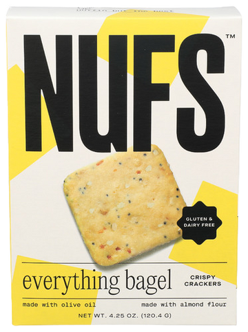 Nufs Everything Bagel Crackers - 4.25 OZ