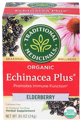 Organic Elderberry Echinacea Tea - 16 BG