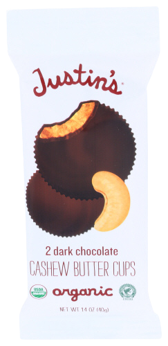 Justins Organic Dark Chocolate Cashew Butter Cups - 1.4 OZ