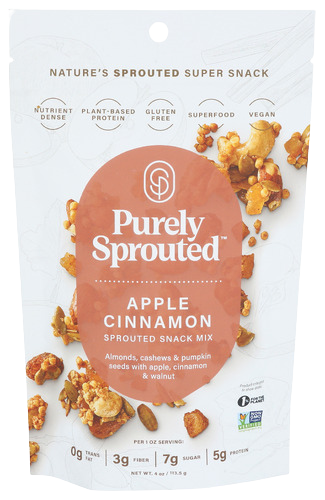 Apple Cinnamon Sprouted Snack Mix - 4 OZ