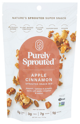 Apple Cinnamon Sprouted Snack Mix - 4 OZ