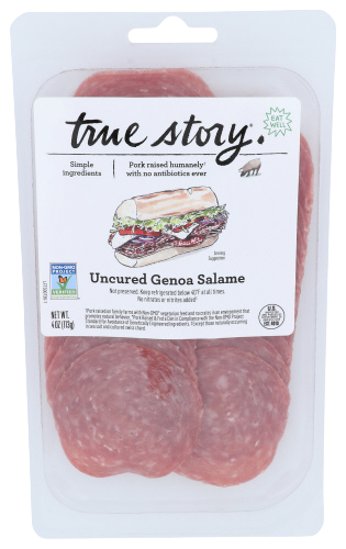 True Story Uncured Genoa Salame - 4 OZ