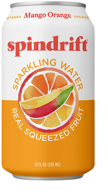 Spindrift Orange Mango Sparkling Water - 12 FO