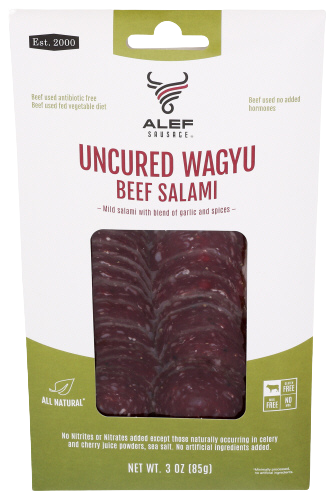 Uncured Wagyu Beef Salami - 3 OZ