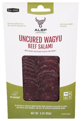 Uncured Wagyu Beef Salami - 3 OZ