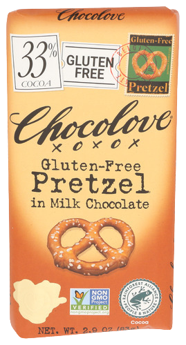 Chocolove Pretzel Milk Chocolate Bar - 2.9 OZ