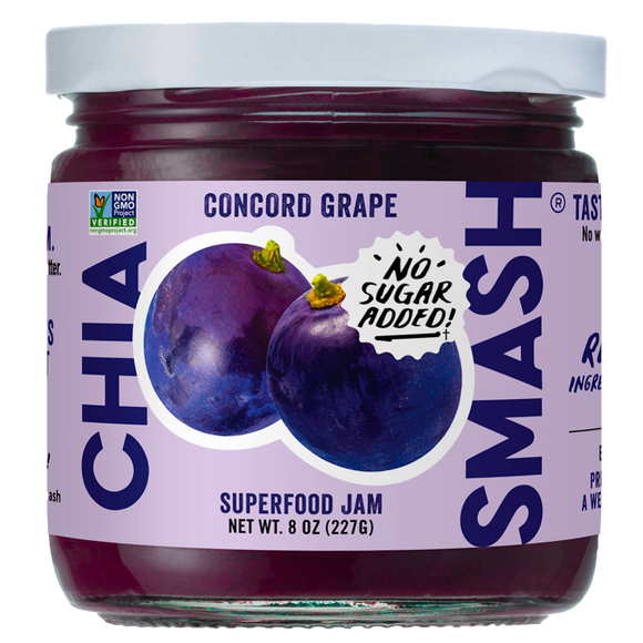Chia Smash Concord Grape Superfood Jam - 8 OZ