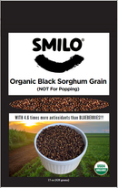 Organic Black Sorghum Grain - 15oz *NOT FOR POPPING*-1