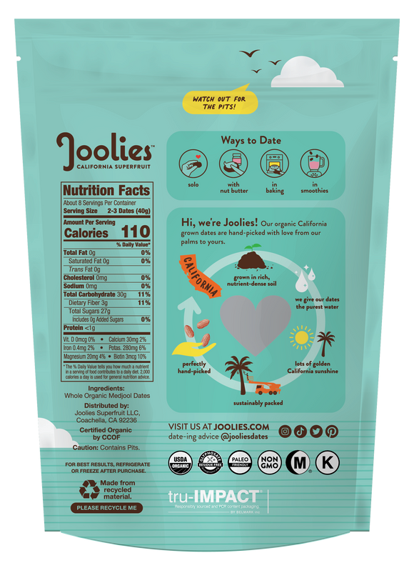 Organic Medjool Dates- Whole 12oz Bag