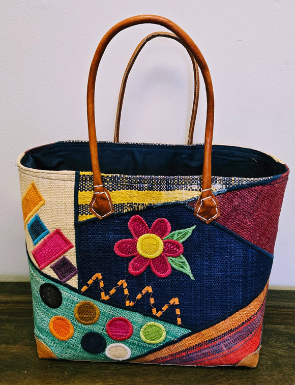 Madagascar Floral Large Tote Bag