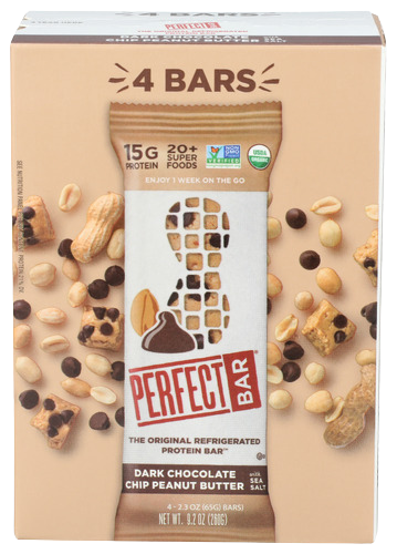 Dark Chocolate Chip Peanut Butter Bars - 4 PK