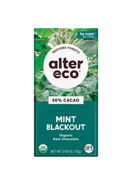Organic Mint Blackout Dark Chocolate Bar - 2.65 OZ