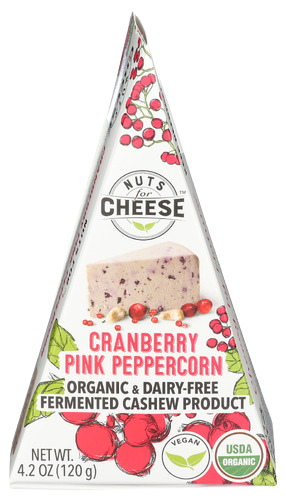 Vegan Organic Cranberry Pink Peppercorn Cheese - 4.23 OZ