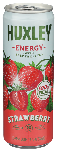 Huxley Strawberry Energy Refresher - 12 FO