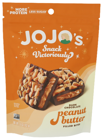 Jojo's Dark Chocolate Peanut Butter Filled Bites - 3.6 OZ