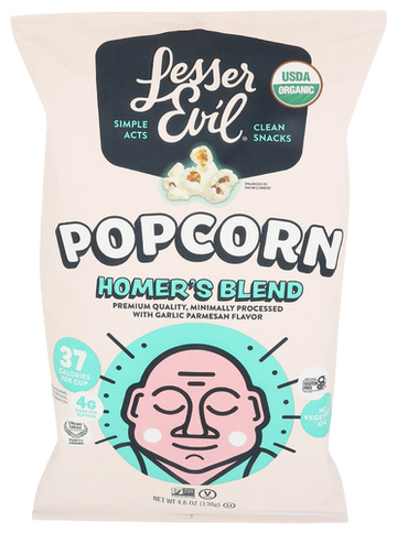 Lesser Evil Homers Blend Popcorn - 4.6 OZ