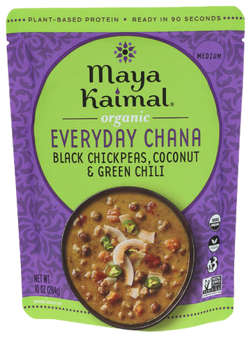 Organic Black Chickpeas, Coconut & Green Chili Everyday Chana - 10 OZ