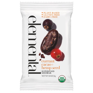 Currant Cacao + Hemp Seed Superfood Bar - 1.8 OZ