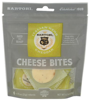 Sartori Italian Herb Cheese Bites - 4.5 OZ