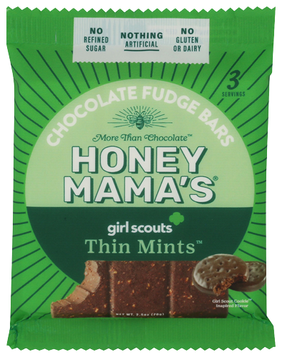 Honey Mama's Thin Mint Chocolate Fudge Bar - 2.5 OZ