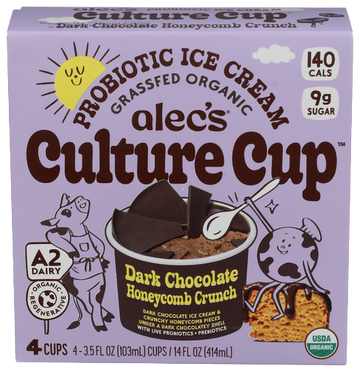 Alecs Dark Chocolate Honey Crunch Culture Cup - 4 PK
