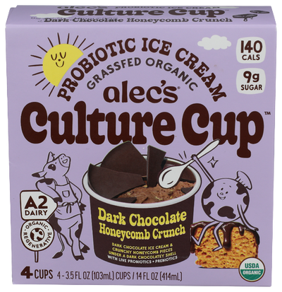 Alecs Dark Chocolate Honey Crunch Culture Cup - 4 PK