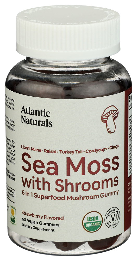 Atlantic Naturals Sea Moss Mushroom Gummies - 60 PC