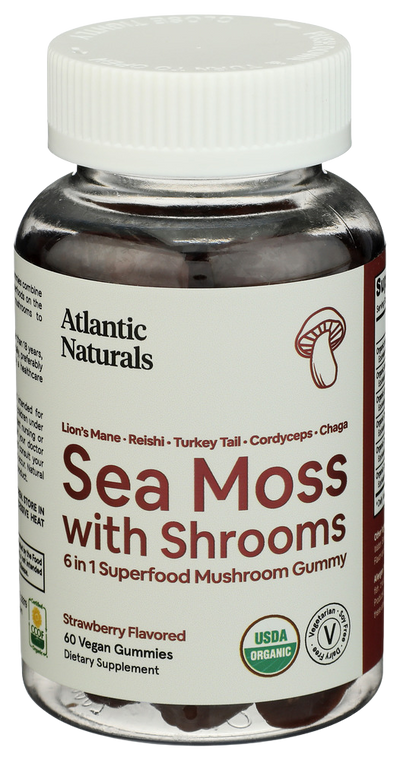 Atlantic Naturals Sea Moss Mushroom Gummies - 60 PC