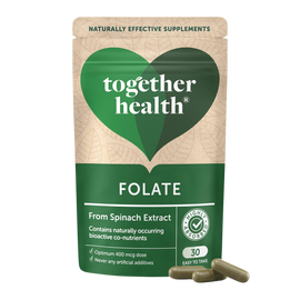 Folate – Natural Alternative to Folic Acid – 30 Capsules