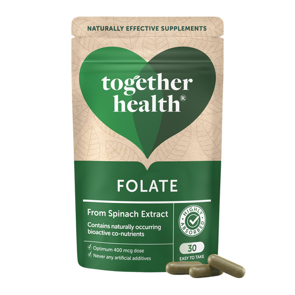 Folate – Natural Alternative to Folic Acid – 30 Capsules