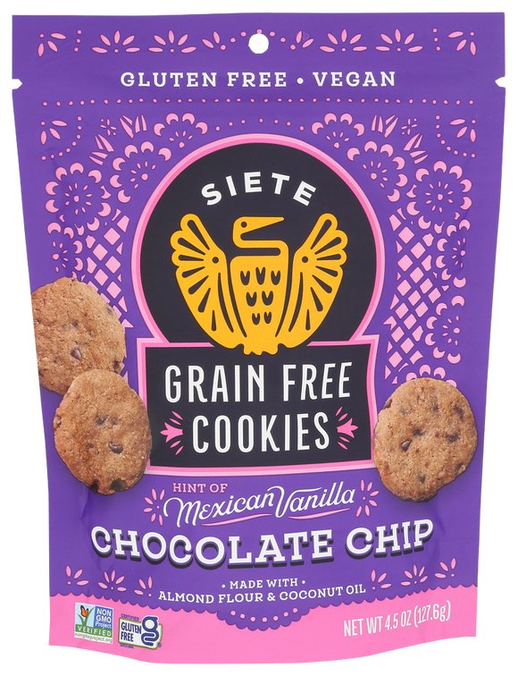 Siete Grain Free Chocolate Chip Cookies - 4.5 OZ