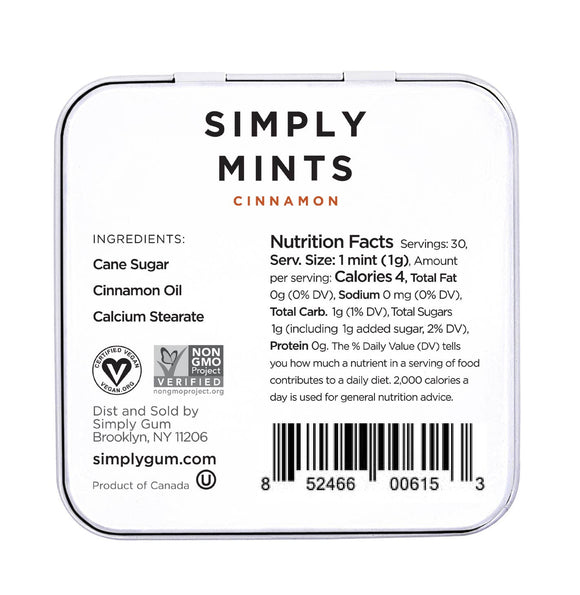 Simply Mints Cinnamon - 30 EA